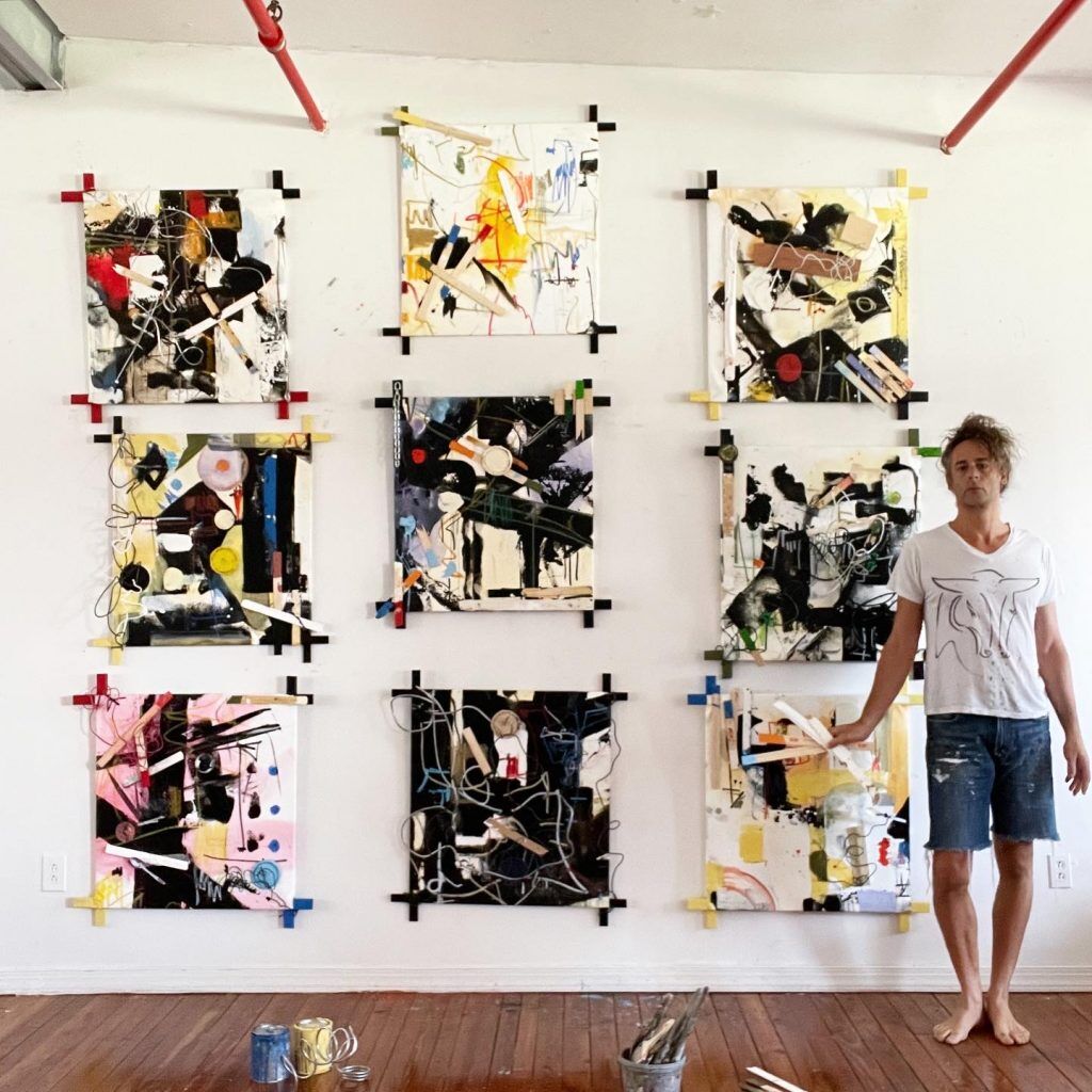 Jordan Betten with ReWired Wall paintings collection